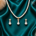 Graceful Elegance Pearl Jewelry Set — view 1 — pearl jewellery — Krishna Pearls Hyderabad
