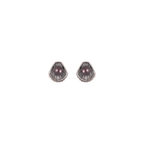 SILVER BLACK PEARL STUDD EARRINGS | Krishna Pearls and Jewellers