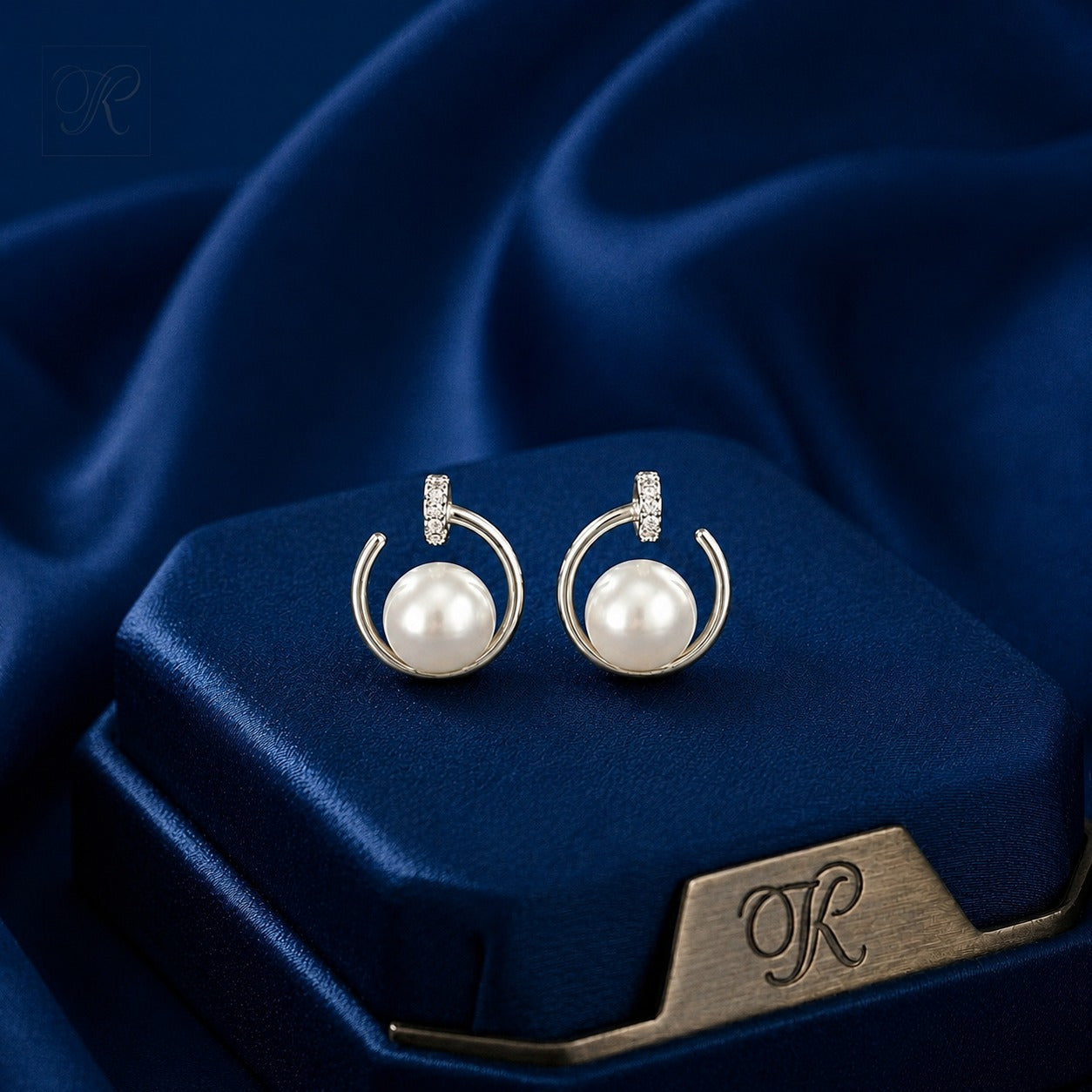 Pearl Tops with CZ Accents Freshwater Pearl | Krishna Pearls and Jewellers