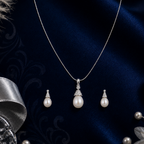 Timeless Teardrop Pearl Elegance Freshwater — view 1 — pearl jewellery — Krishna Pearls Hyderabad
