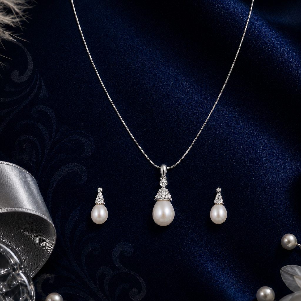 Timeless Teardrop Pearl Elegance Freshwater | Krishna Pearls and Jewellers