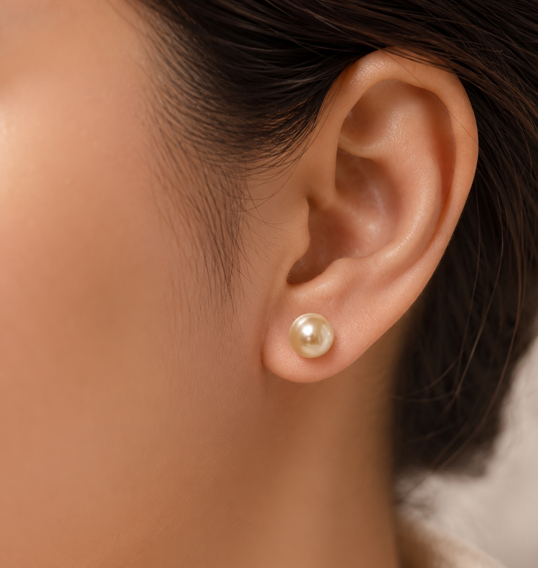Elegant Freshwater Pearl Stud Earrings for Women | Krishna Pearls and Jewellers