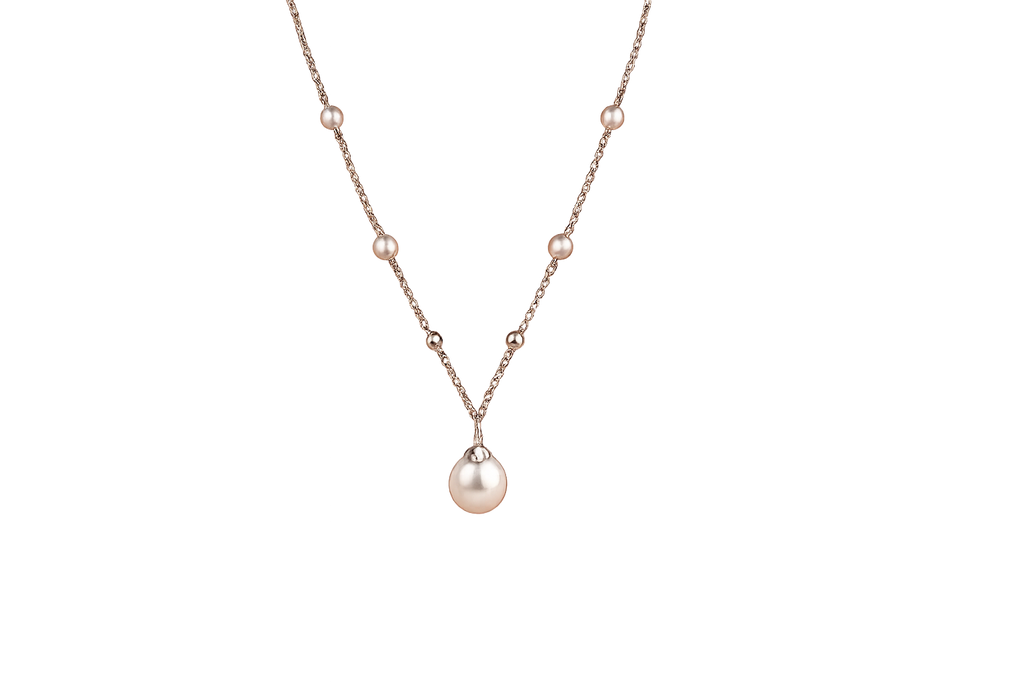 Sterling Silver Pearl Chain Necklace